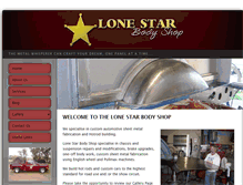 Tablet Screenshot of lonestarbodyshop.com.au